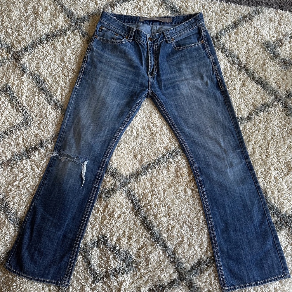 Rock & Roll Cowboy Jeans 36x36 Men Blue Denim bootleg